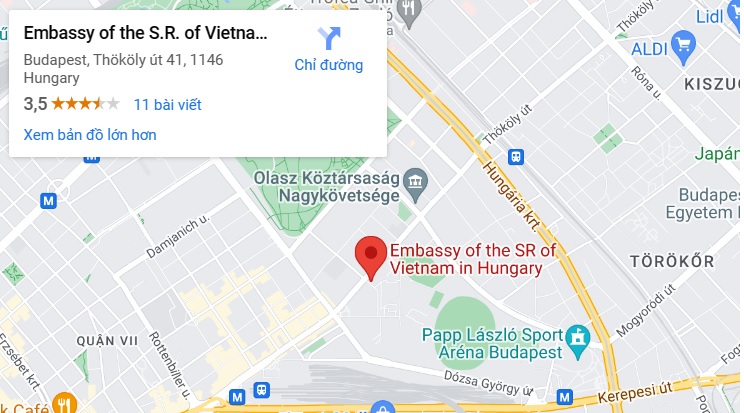Đại sứ quán Việt Nam tại Hungary