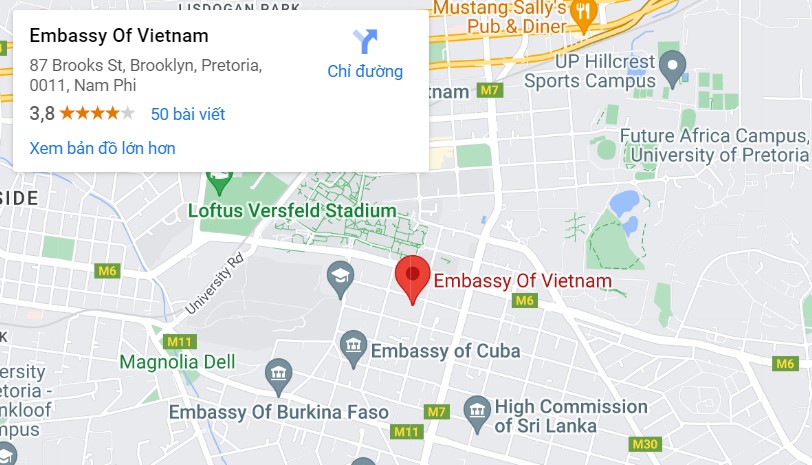 Đại sứ quán Việt Nam tại Nam Phi