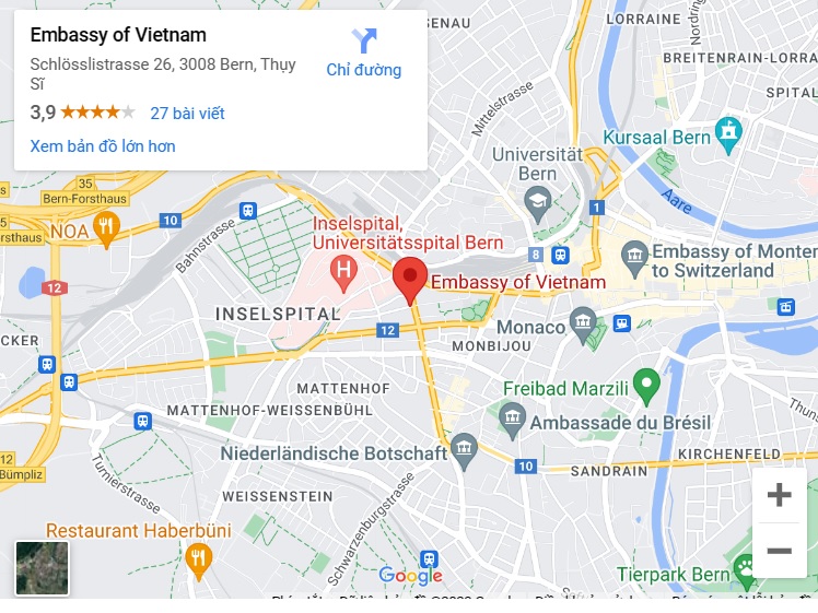 Đại sứ quán Việt Nam tại Thụy Sỹ