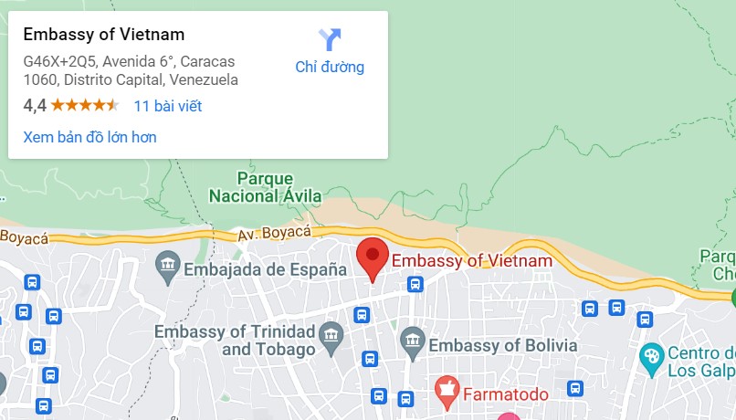 Đại sứ quán Việt Nam tại Venezuela