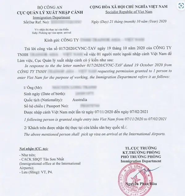 Thủ tục xin visa Việt Nam cho người Kuwait