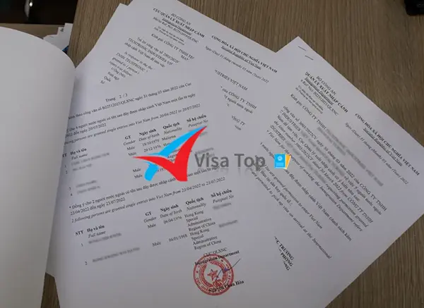 Dịch vụ làm visa cho người nước ngoài nhập cảnh Việt Nam uy tín