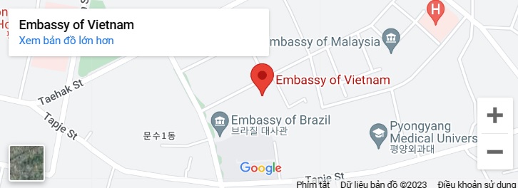 đại sứ quán việt nam tại triều tiên