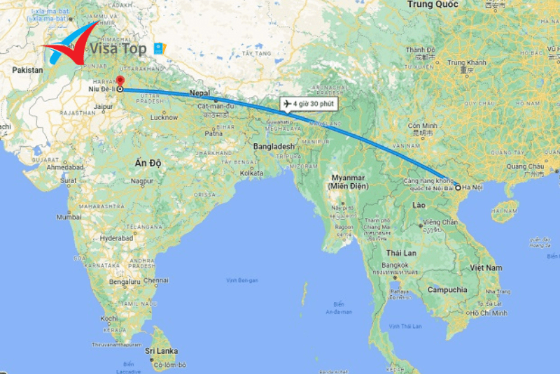Bay từ Ấn Độ về Việt Nam mất bao lâu thời gian 1