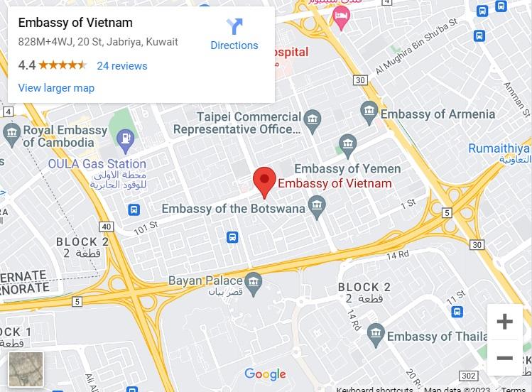 Thủ tục xin visa Việt Nam cho người Kuwait