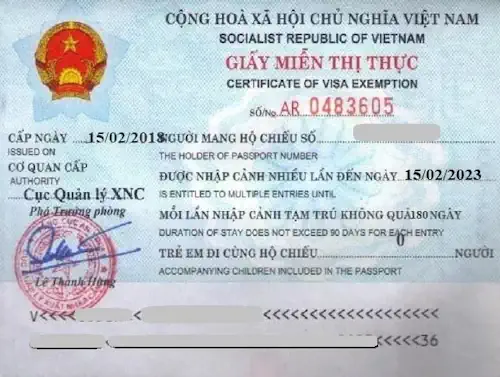 Thủ tục xin miễn thị thực 5 năm cho người nước ngoài tại Nha Trang, Khánh Hòa