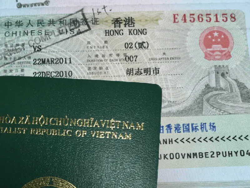 Xin visa Hong Kong online