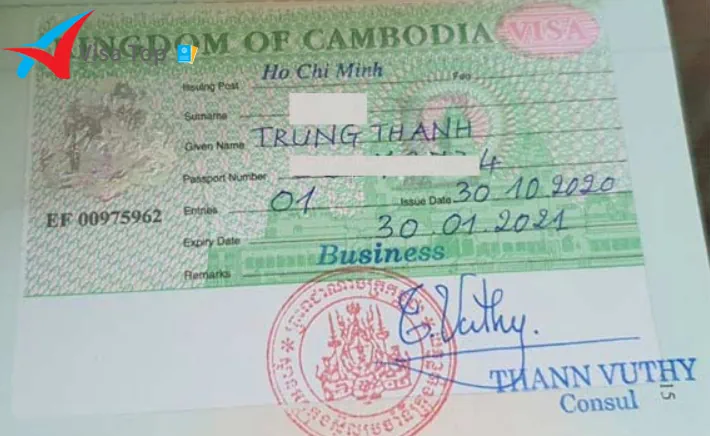 Dịch vụ visa du lịch Campuchia