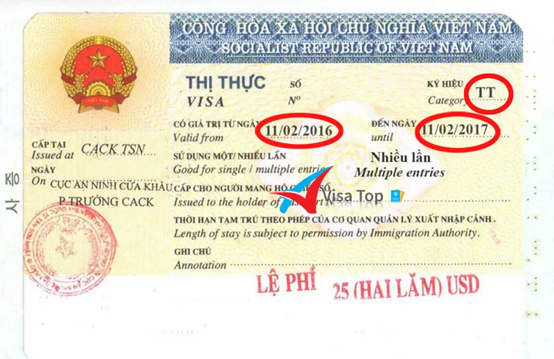 Thủ tục gia hạn visa thăm thân Việt Nam